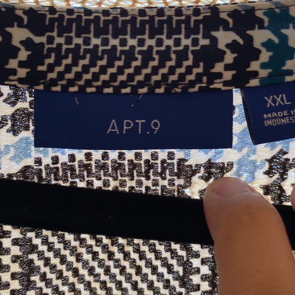 blue black gray dress tank top. great condition asking $15 - Picture 2 of 3